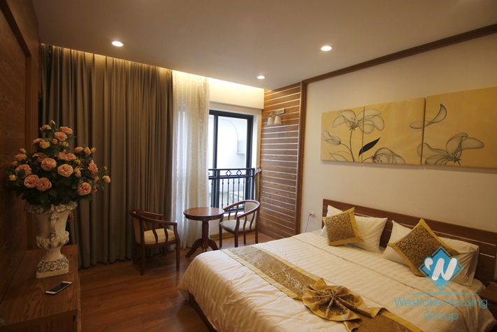 Elegant 3 bedroom apartment with a nice terrace for rent in Dong Da District